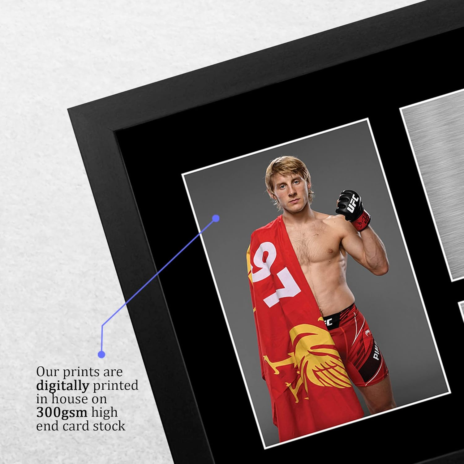 HWC Trading FR A4 Paddy the Baddy Pimblett UFC Gifts Printed Signed Autograph Picture for UFC Memorabilia Fans - A4 Framed image number 4