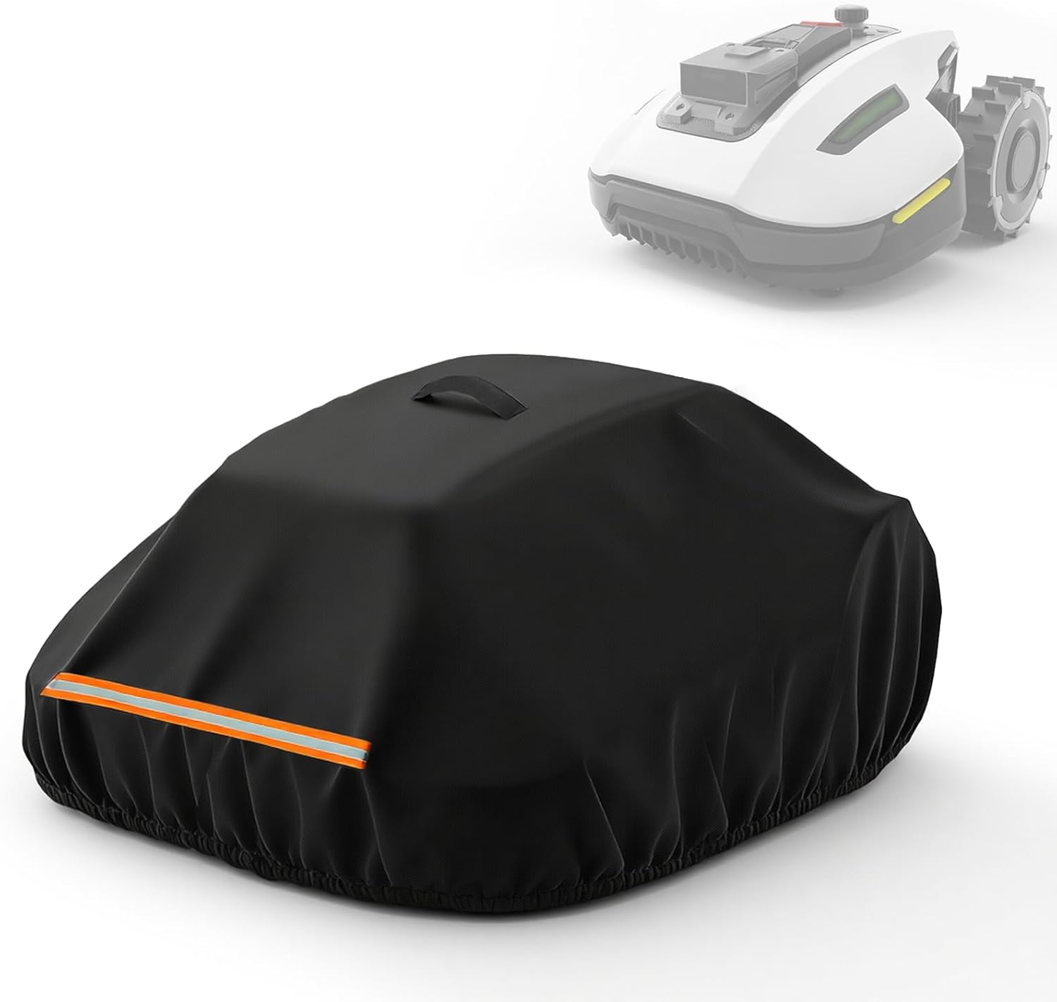 Fenghome Cover for Robotic Lawnmower, Wireless Automatic Lawn Robot, Waterproof Protective Cover, Protective Cover for YUKA Mini 500/700 Robotic Lawnmower, with Buckle Strap and Handles, 56 X 43 X 31 image number 6