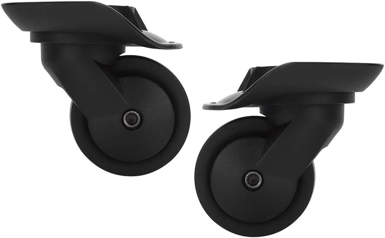 2 Pcs Universal Luggage Wheel Replacement Suitcase Caster Brake Mute Double Row Wheel with 9 Screw Swivel Wheels, Suitcase Bag Parts for Travel Box Trolley image number 4
