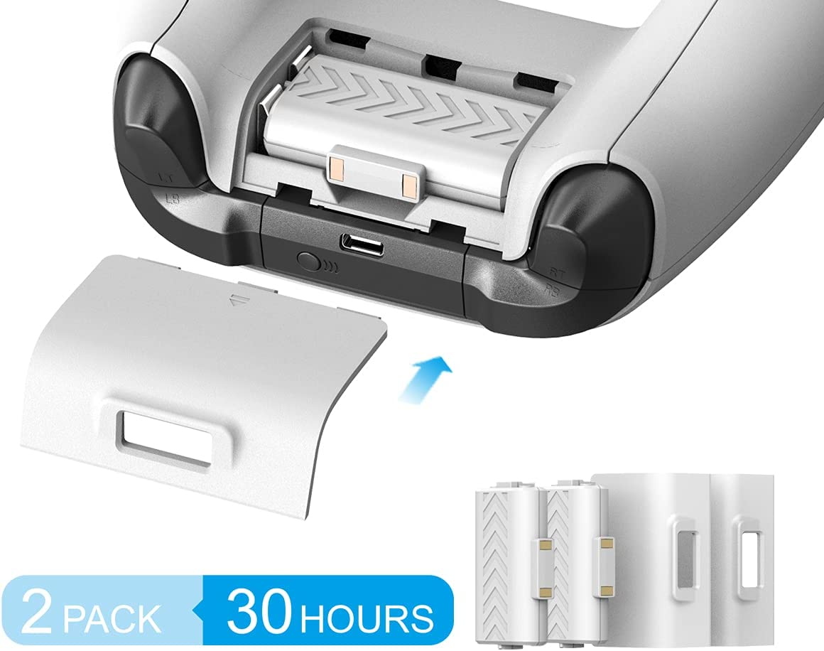 Elecgear Vertical Cooling and Charging Stand for Xbox Series S, 2X Rechargeable Battery and Dual Charger Dock for Xbox Controller, Cooling Fan with LED Lights and USB Port for Gaming Accessories image number 1