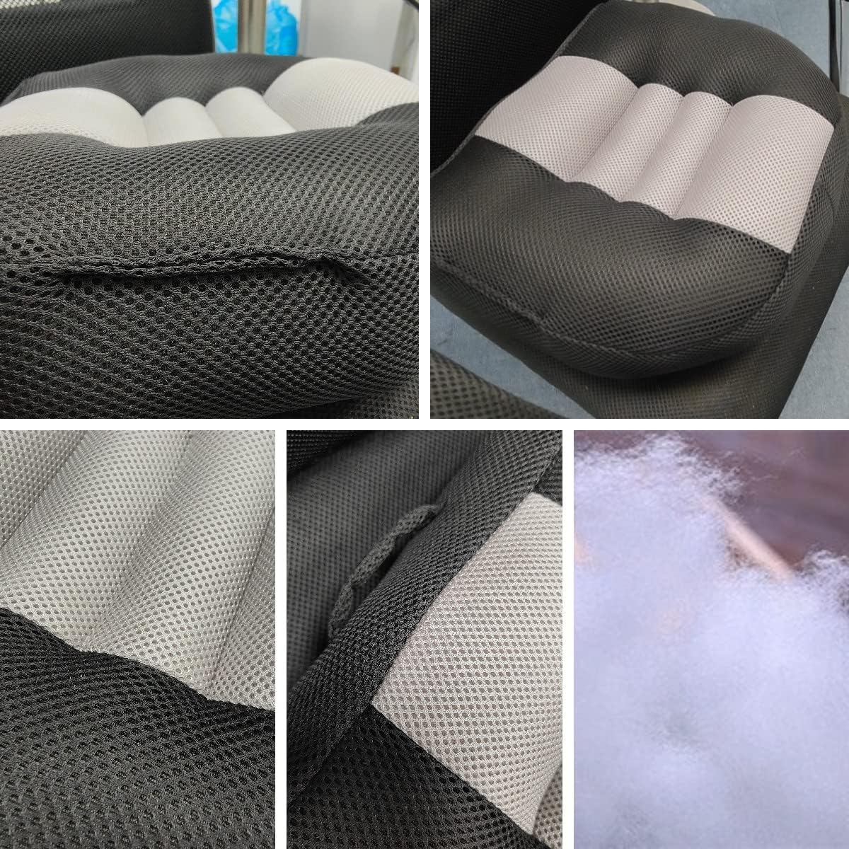 Car Booster Seat Booster Height Lifting Pad Breathable Mesh Portable Car Seat Cushion for Truck, Car, SUV, Office Chair, Wheelchair (Black&Grey) image number 6