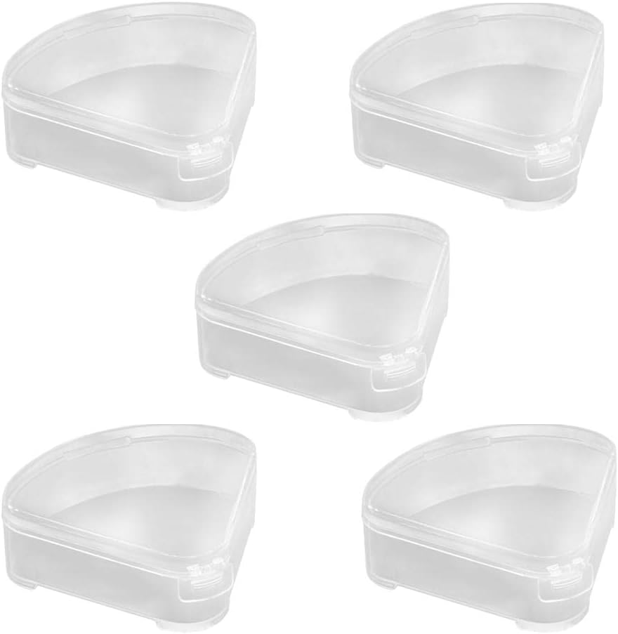 5Pcs Portable Triangle Puff Box Case anti Pollution Carrying Case for Travel image number 5