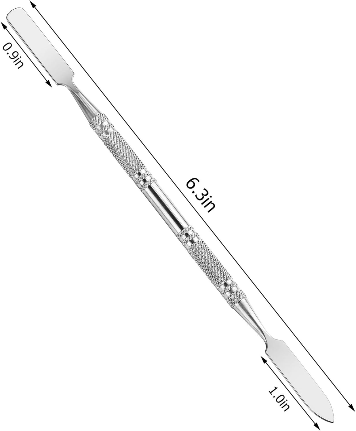 5Pcs Makeup Spatula Tool Metal Set Professional Beauty Stainless Steel Cosmetics Mixer Long Metal Spatula Depotting Mixing Tool (#2) image number 1