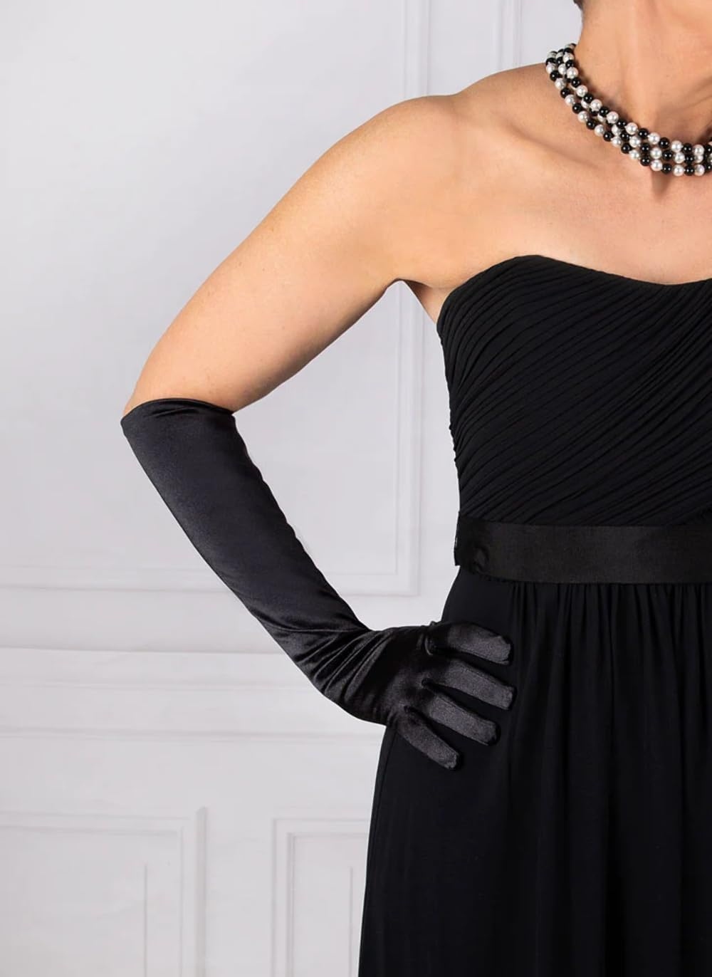 Dents Women'S Catherine Long Above-Elbow Satin Gloves, Bronze, One Size image number 2