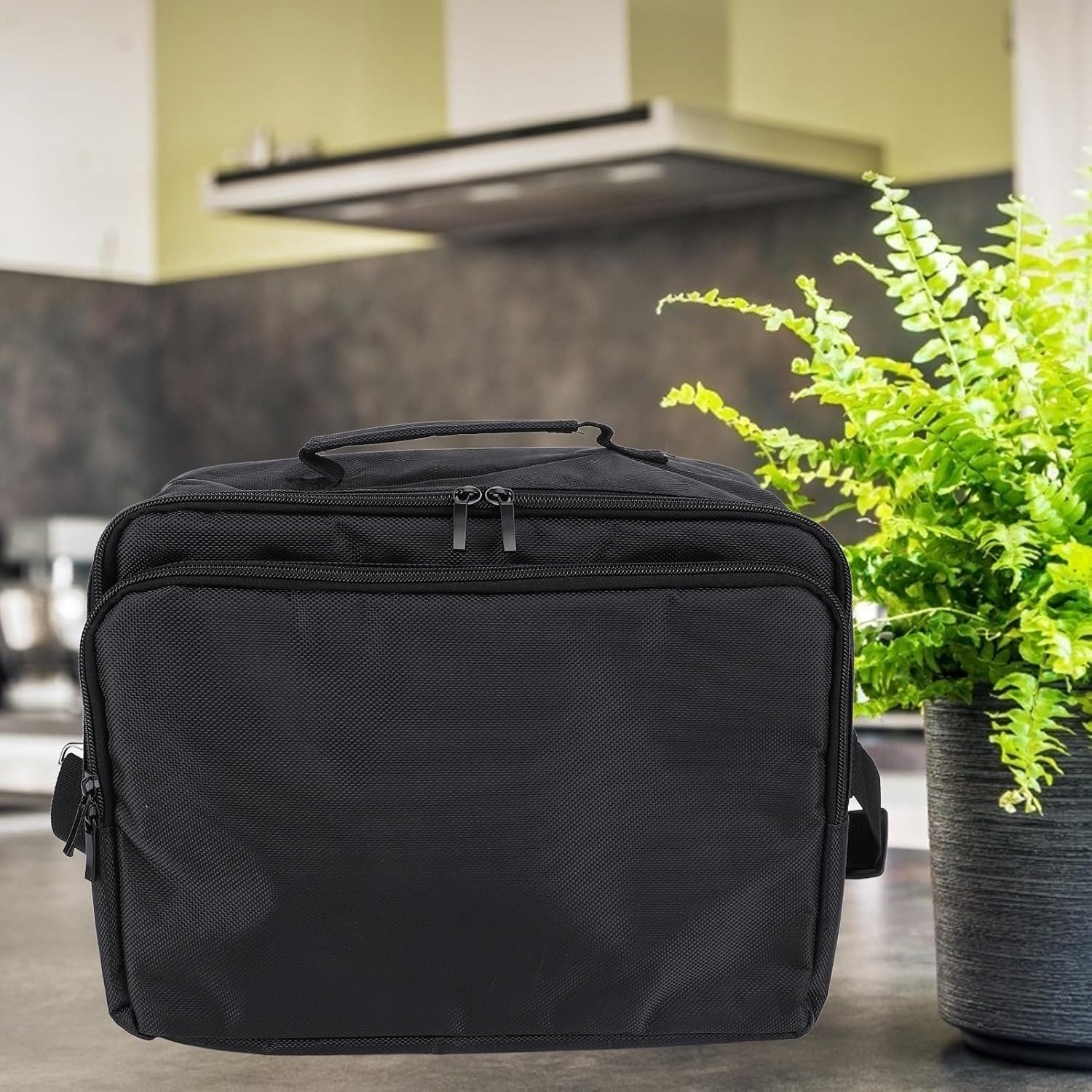 Large Capacity Game Console Travel Case with Adjustable Shoulder Strap, Shock Proof Water Resistant Oxford Cloth Protective Bag for Controller, Designed with 2 Separate Large image number 3