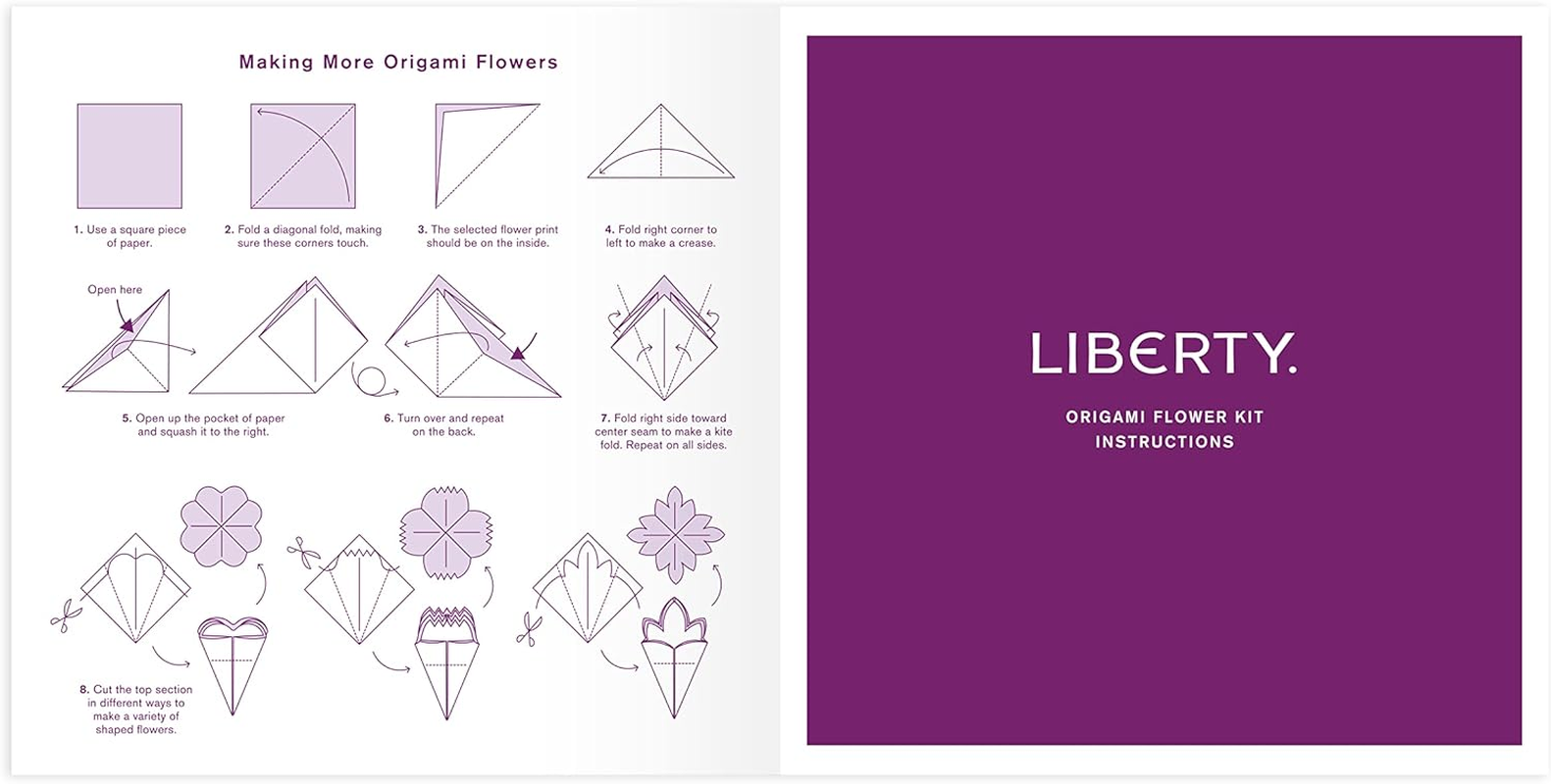 Liberty Classic Floral Origami Flower Kit image number 2