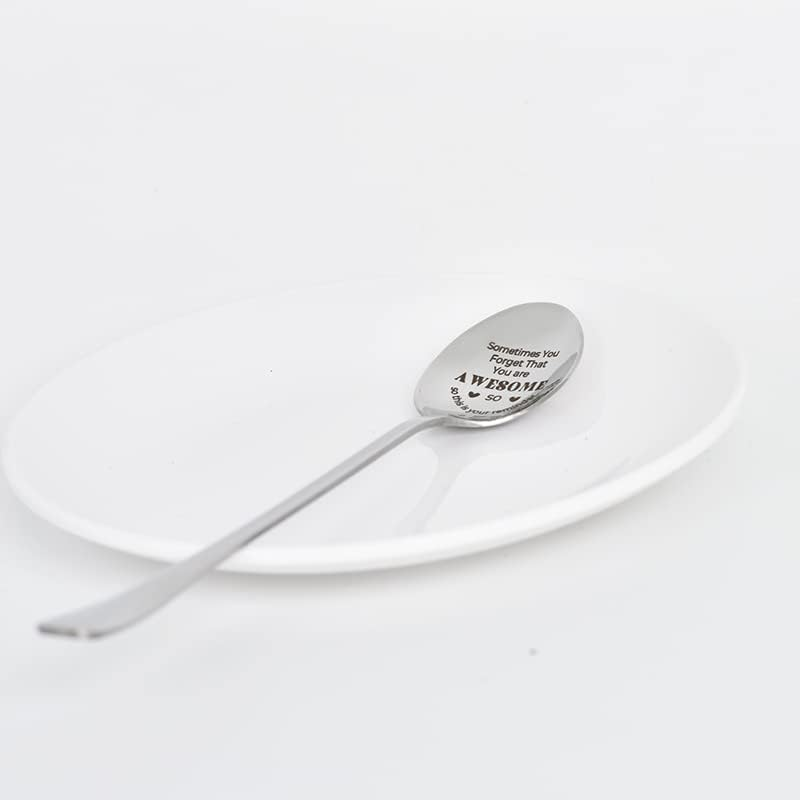Funny Inspirational Gifts Spoons for Women Men Sometimes You Forget You'Re Awesome Spoon for Best Friend Sister Coworker Birthday Christmas Presents for Tea Coffee Lover Gift image number 5