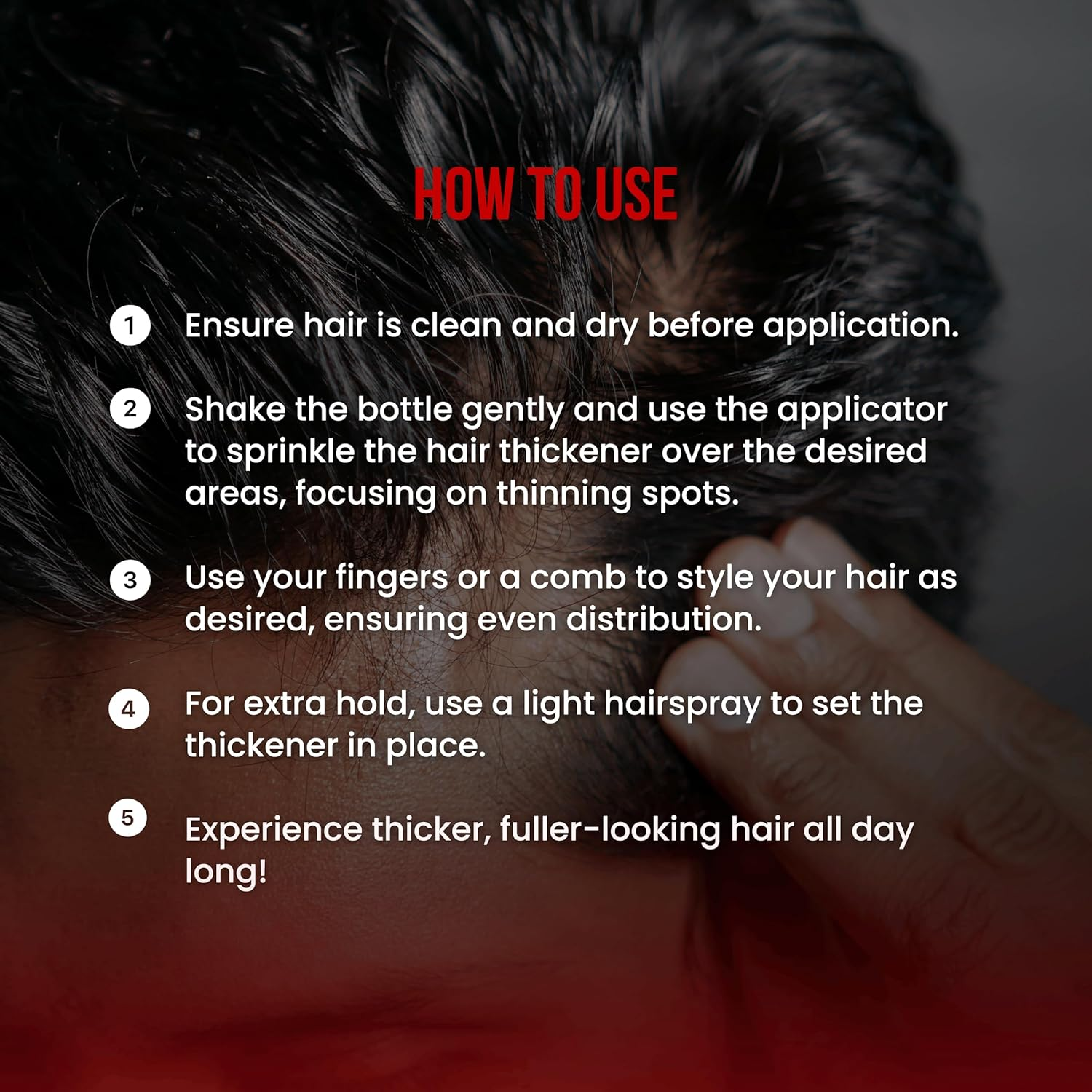 The Shave Factory Hair Building Keratin Fiber 21 G, Light Brown image number 6