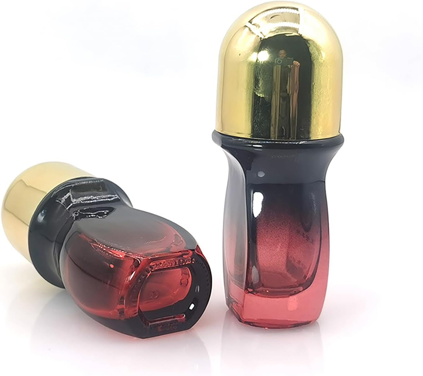 2 Pcs 30Ml Glass Deodorant Roller Bottle Empty Roll on Bottles for Castor Oil Roller Ball Containers for Essential Oils image number 1