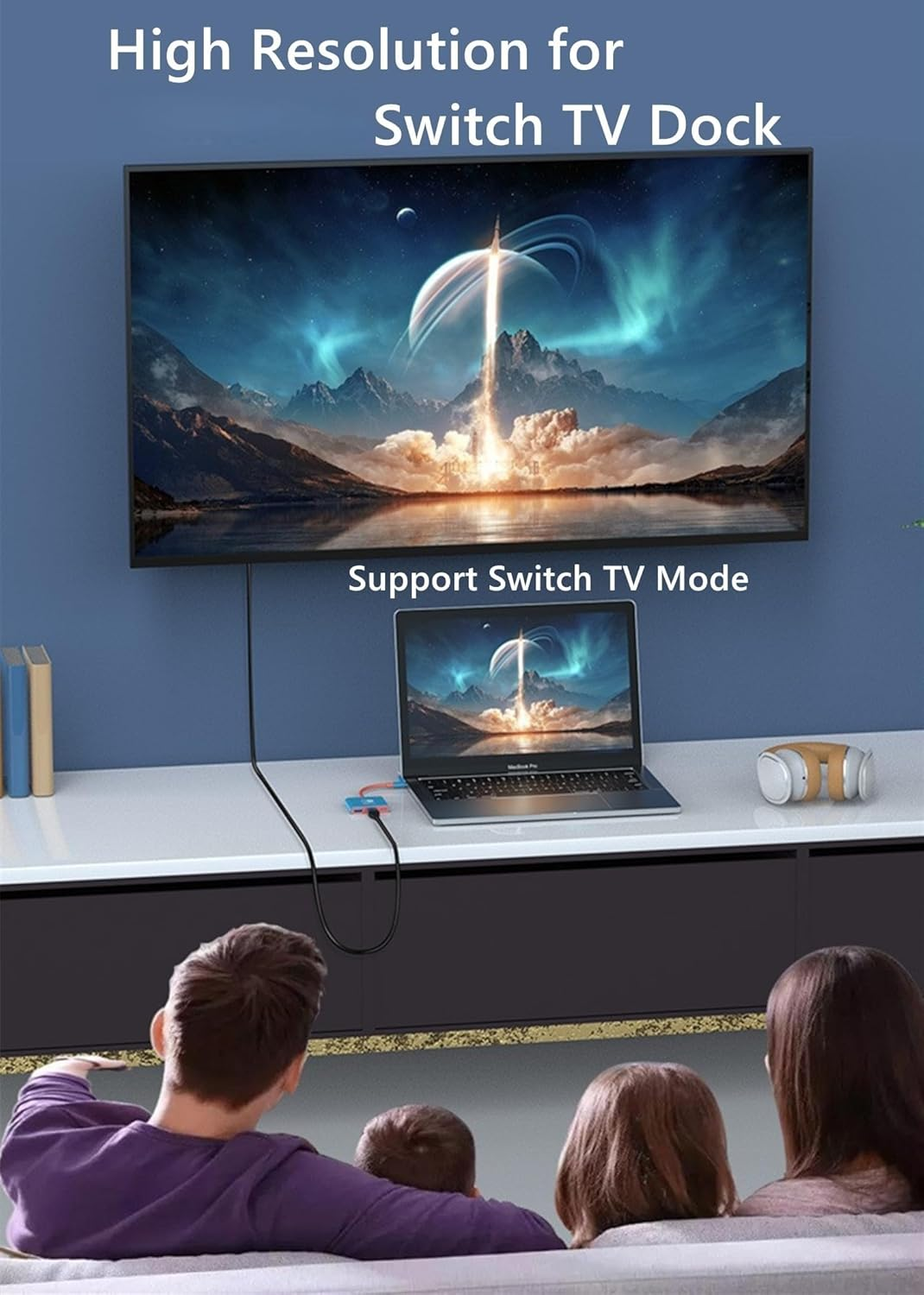 Switch Dock,With 4K HDMI USB 3.0 100W PD Port, Portable Switch TV Dock Adapter Charing Docking Station,Not for Switch2 image number 1