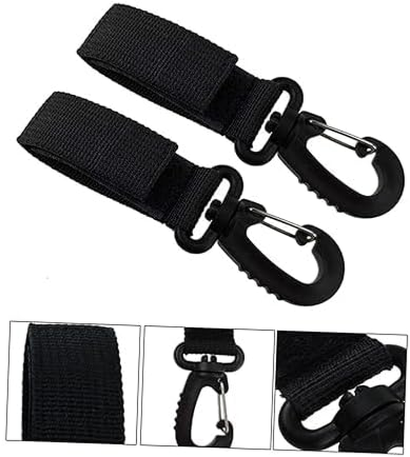 Kayak Paddle Holder,Kayak Paddle Clip, 8Pcs Kayak Paddle Strappaddleboard Paddle Holder, Inflatable Boat Paddle Keeper（Black） Hooks image number 4