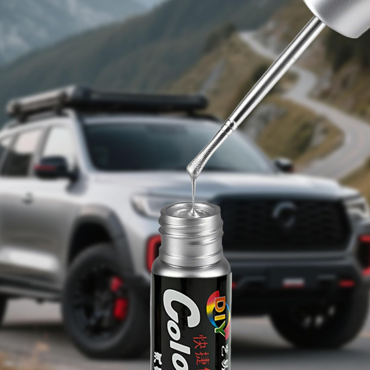 3 Pcs Car Scratch Remover Pen,Touch up Paint Pen,Silver Spray Paint, for Car Suitable for Cars Repainting Cover and Repair Scratches, Suitable for Cars, Suv, Truck, Rv, Bicycle(Silver) image number 2