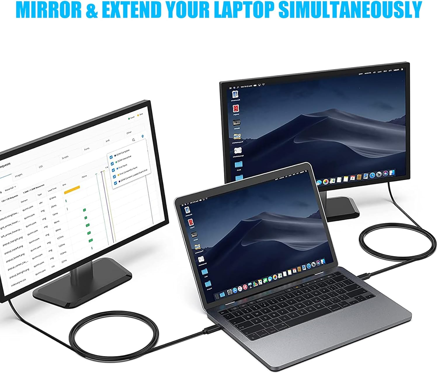 Tunghey USB C to VGA Cable, USB Type-C to VGA Adapter Cable, 1080P USB C Male to VGA Male Adapter Converter Cable with Gold Plated Port for Monitor Desktop, Projector, Monitor Television (1.8M) image number 3