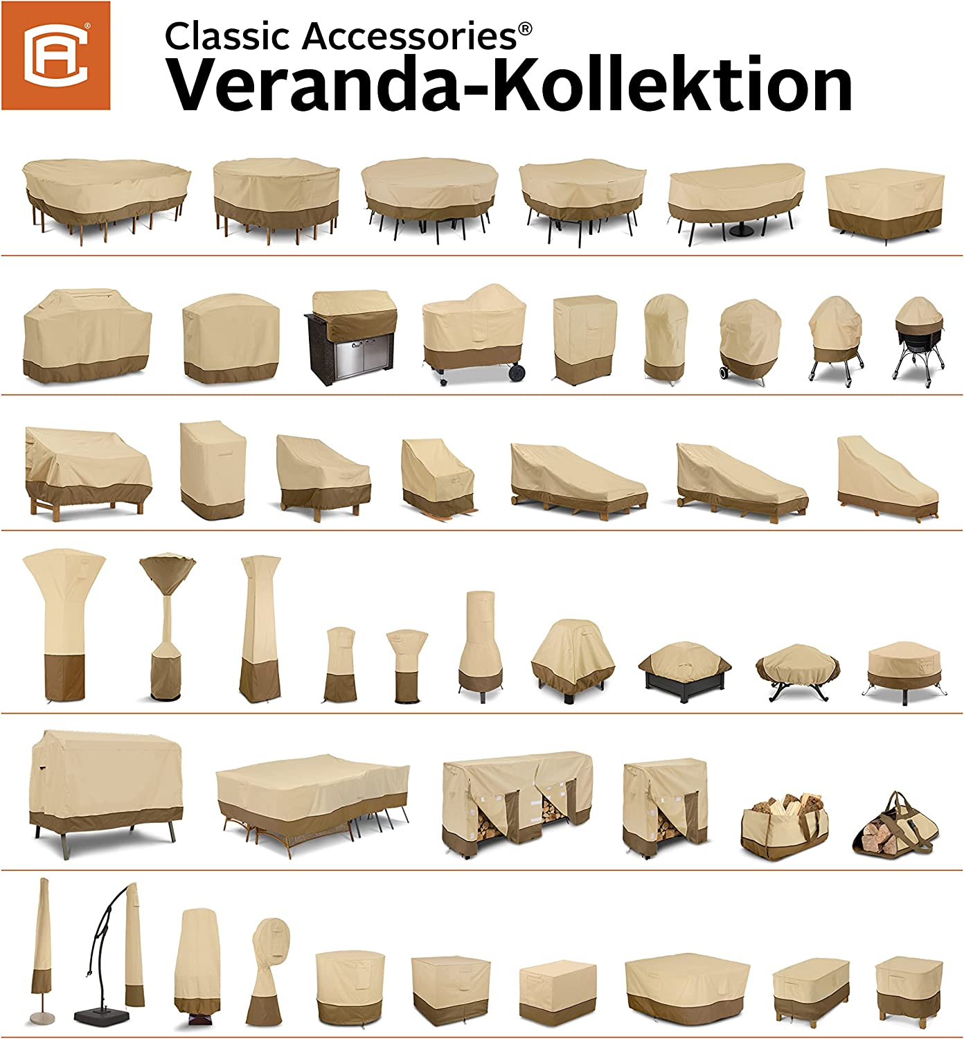 Classic Accessories Veranda Water-Resistant 31.5 Inch Adirondack Chair Cover, Patio Furniture Covers - 31.5"L X 33.5"D X 36"H image number 3