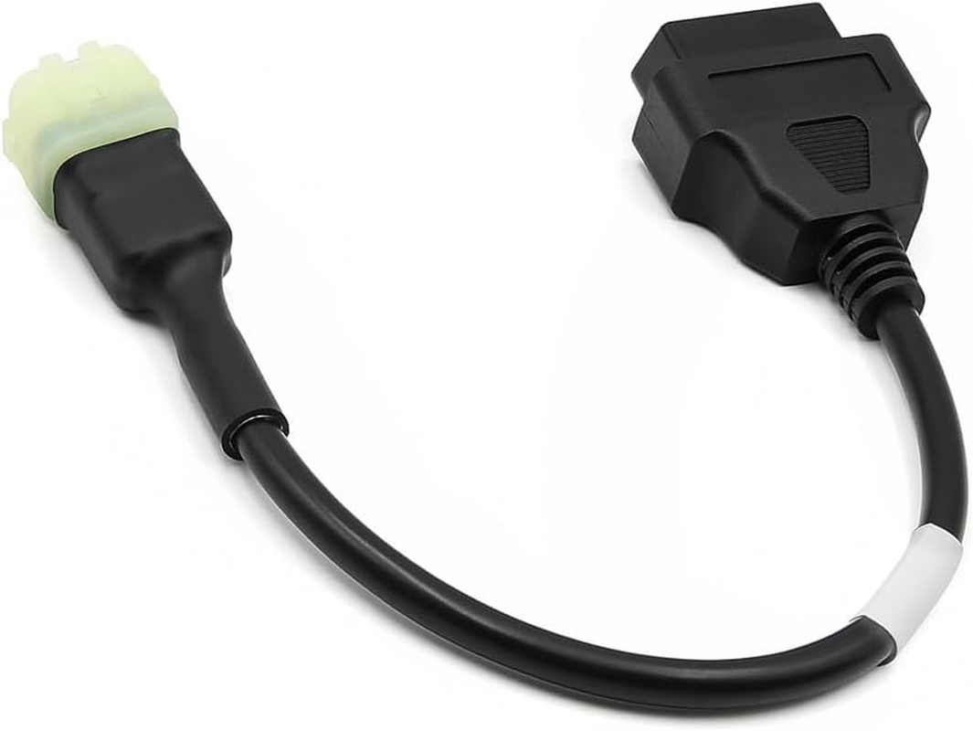 Goliton 6 Pin to 16 Pin Diagnostic Cable Adapter Compatible for Kawasaki Motorcycle Motorbikes to Kline/Can Bus Motorcycle OBD Diagnostic Scanner Reader