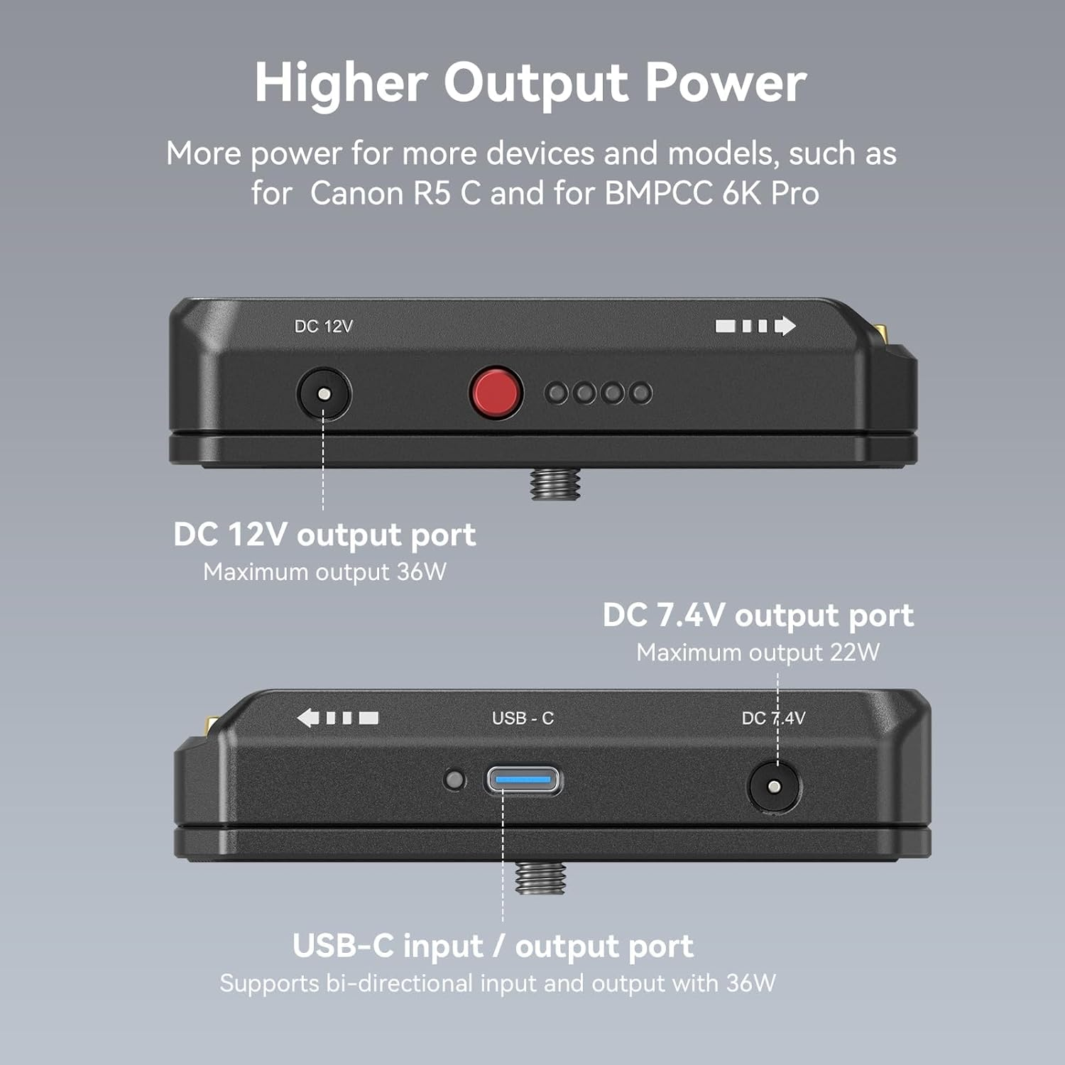 Smallrig NP-F Battery Adapter Mount Plate for NP-F970, NP-F550, NP-F770, NP-F Battery Adapter Plate for Sony, for BMPCC 4K, 6K, 6K Pro and for Canon R5 C (Advanced) - 3168B image number 1
