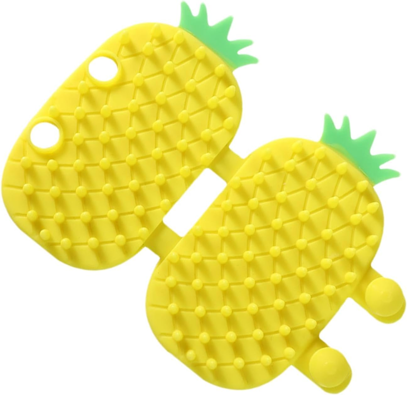 Cat Groomer for Indoor Cats | Pineapple Design Grooming Massage Combs | Cheek -Scratcher, Adjustable Silicone Groomer, Massage Combs, Corner Groomers for Kitten Puppy image number 3