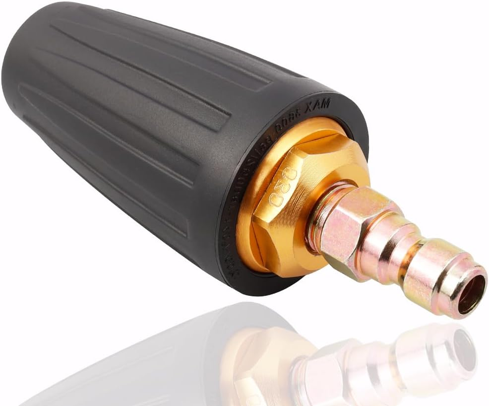 Yakamoz High-Pressure Washer Tips Turbo Nozzle, 360&deg; Rotating Spray Turbo 3600 PSI 4.0GPM with 1/4" Quick Connector for Pressure Washer image number 4