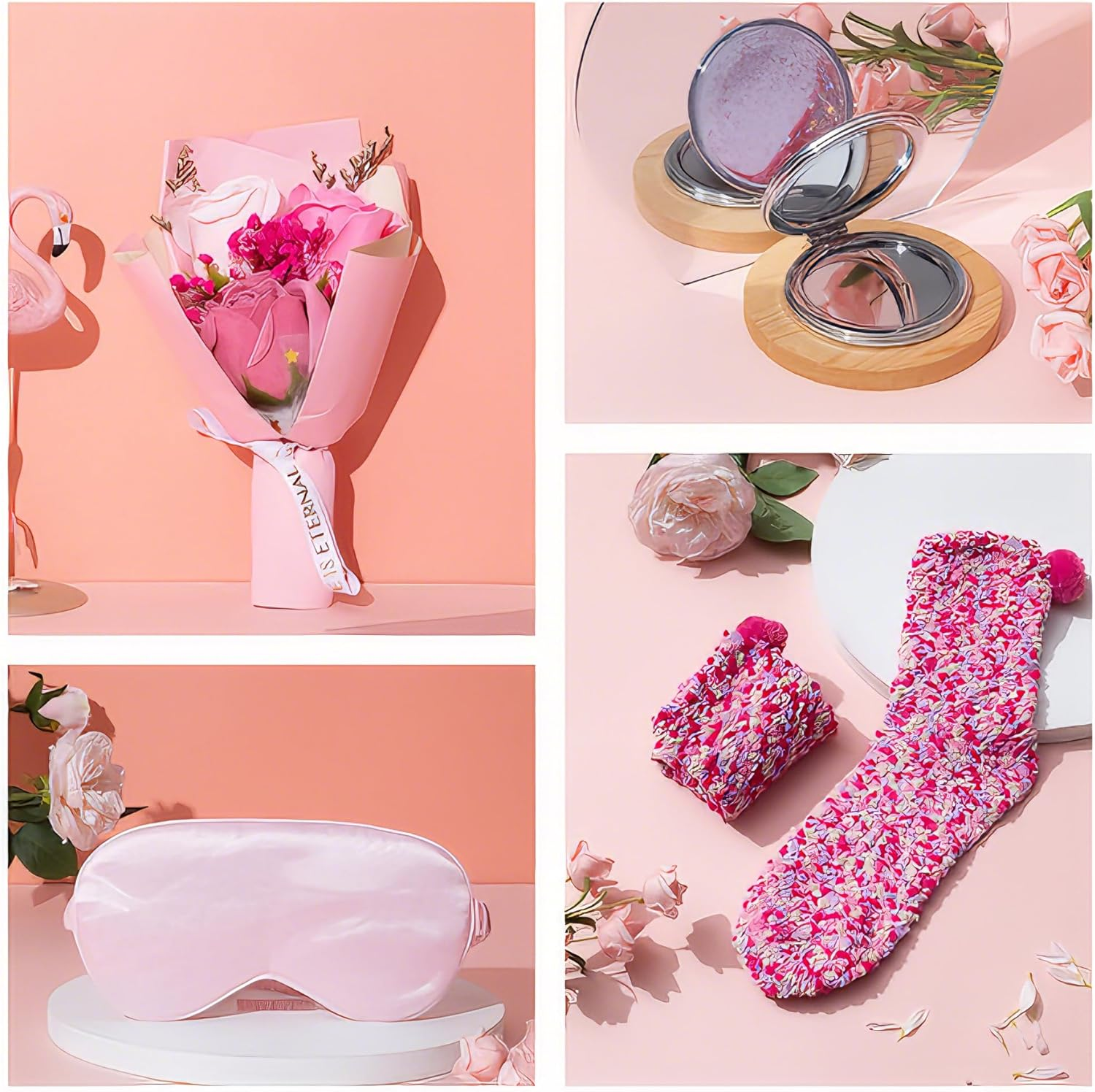 Birthday Gifts for Women,Unique Gifts Basket Ideas for Women Pink Gifts Box for Her Self Care Relaxing Gift Set Birthday Presents Female Friendship Gifts for Best Friend Bestie Girlfriend - Rose Gold image number 6