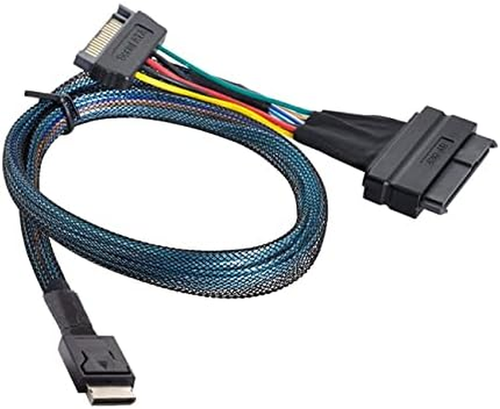Cablecc Oculink SFF-8611 to U.2 U.3 SFF-8639 NVME Pcie Pci-Express SSD Cable for Mainboard SSD image number 5