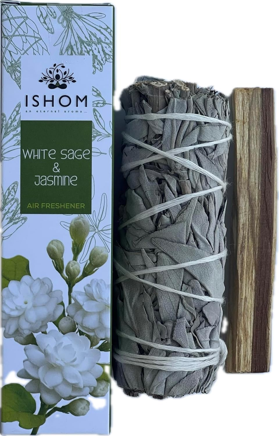 Spiritual Cleansing Kit &ndash; White Sage Air Freshener, Sage Stick & Palo Santo Stick | Purify, Cleanse & Refresh Your Space (Lavender) image number 6