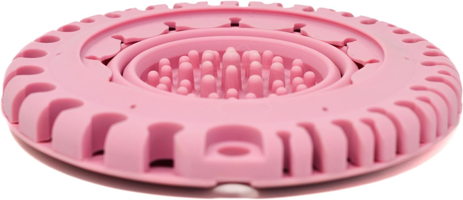 Collapsable Paint Brush Cleaner Rinse Cup (All-In-One) Fine Art, Studio, Classroom | Brushes Holder & Silicone Cleaning System for Acrylic, Watercolor, and Water-Based Mediums (Pink) image number 3