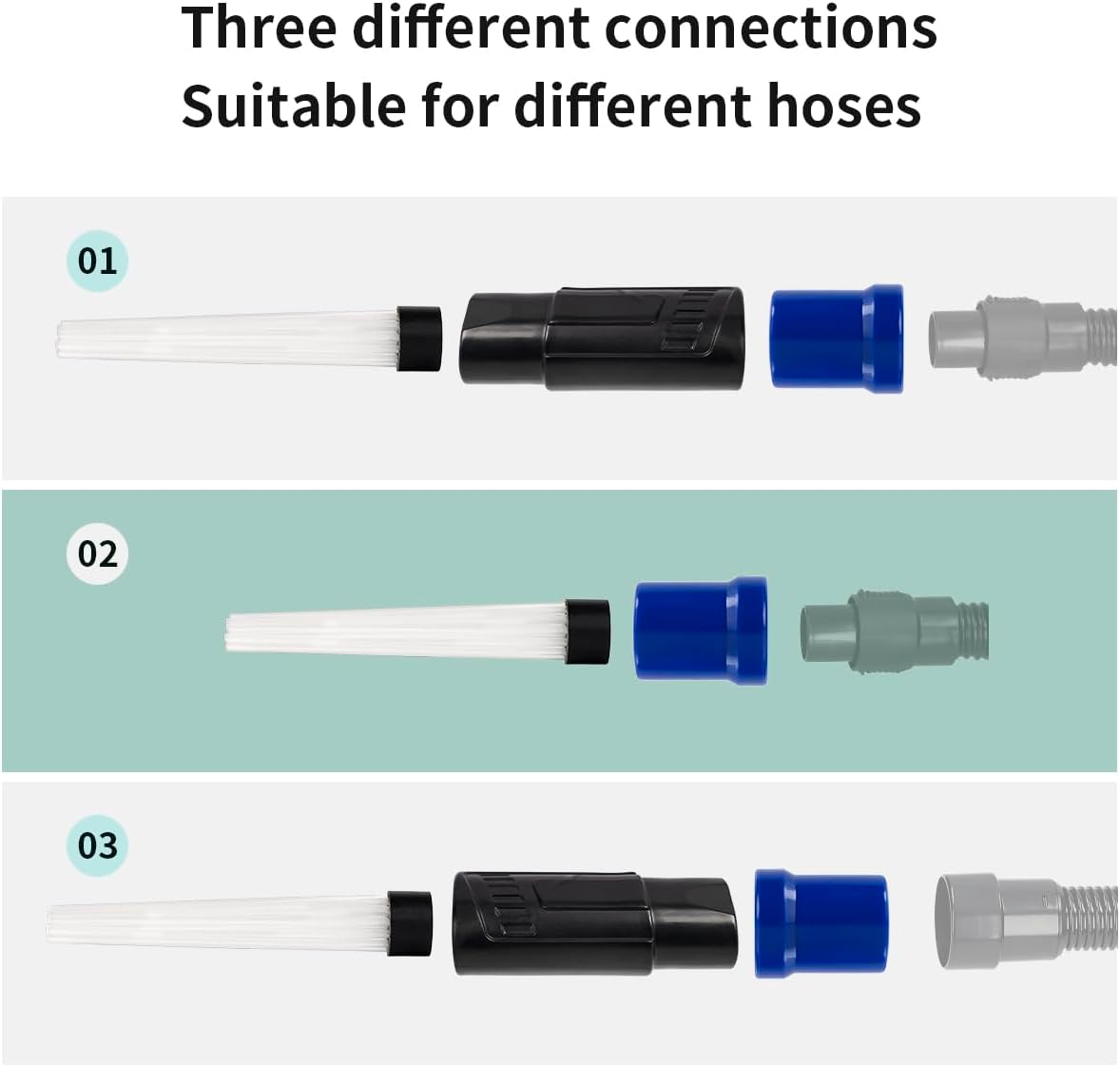 Wuyan Universal Vacuum Attachments Dust Brush for Daddy Cleaner Dirt Remover Home Vacuum Cleaning Brush for Air Vents Keyboards Tools