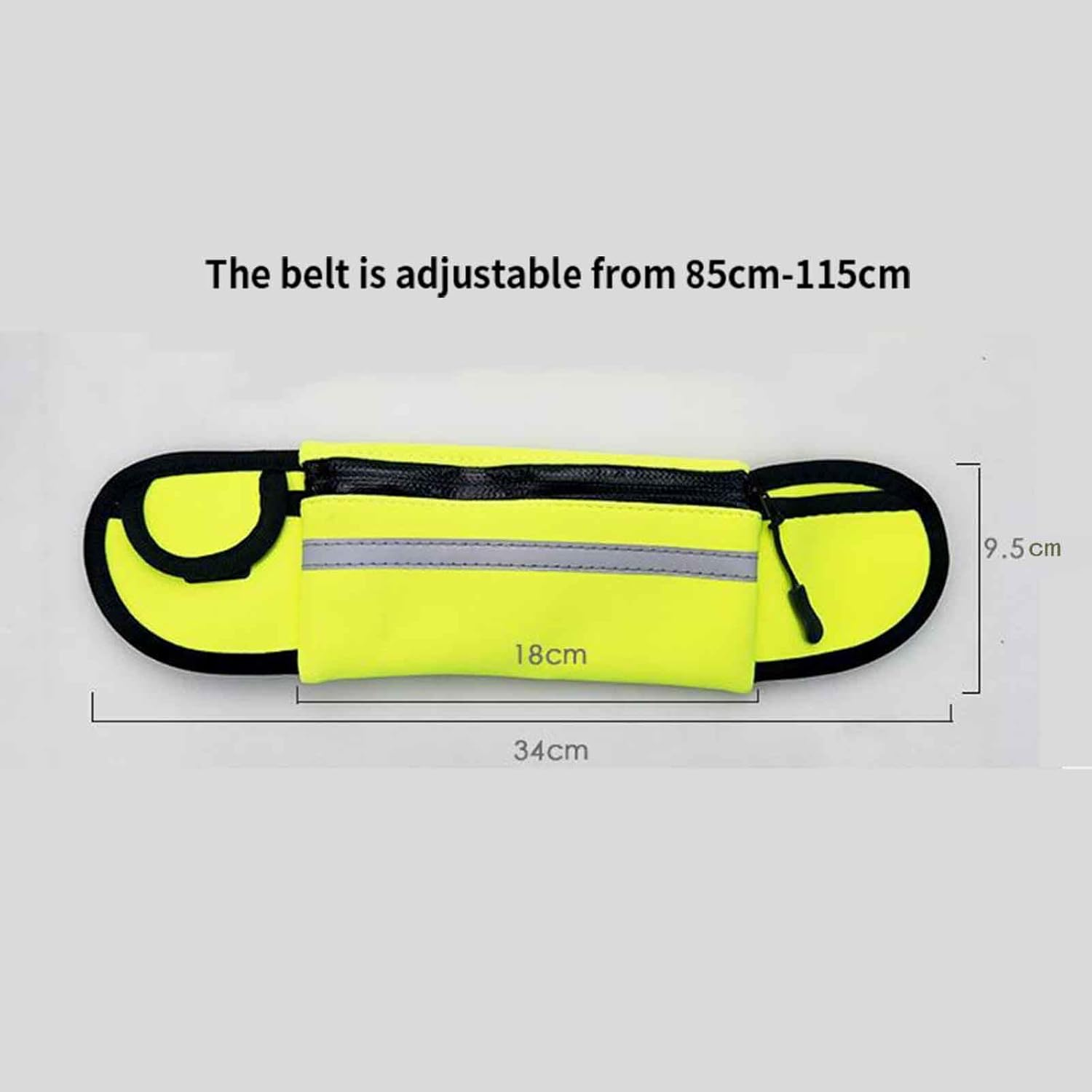 Rope Dog Lead Dog Leads for Medium Dogs Dog Leash Retractable Long Belt 1.6M with Carabiner Small Dogs Buckle Drawstring Hook Loop Large Capacity Waterproof Storage Waist Bag (2.5X130Cm,Blue) - Black image number 2