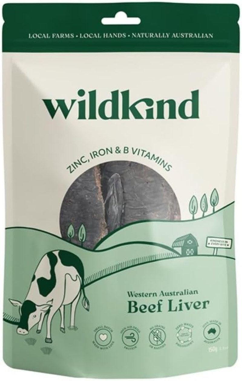Wildkind Air Dried Beef Liver 150G &ndash; Natural Australian Dog Treats image number 3