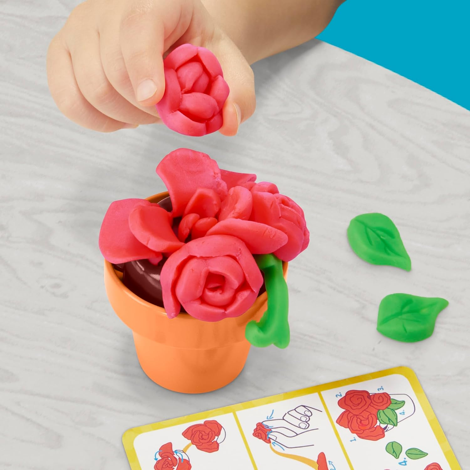 Play-Doh Blooming Flower Garden Toy Playset, Nature Pretend Play, Kids Arts & Crafts Ages 3+ image number 6