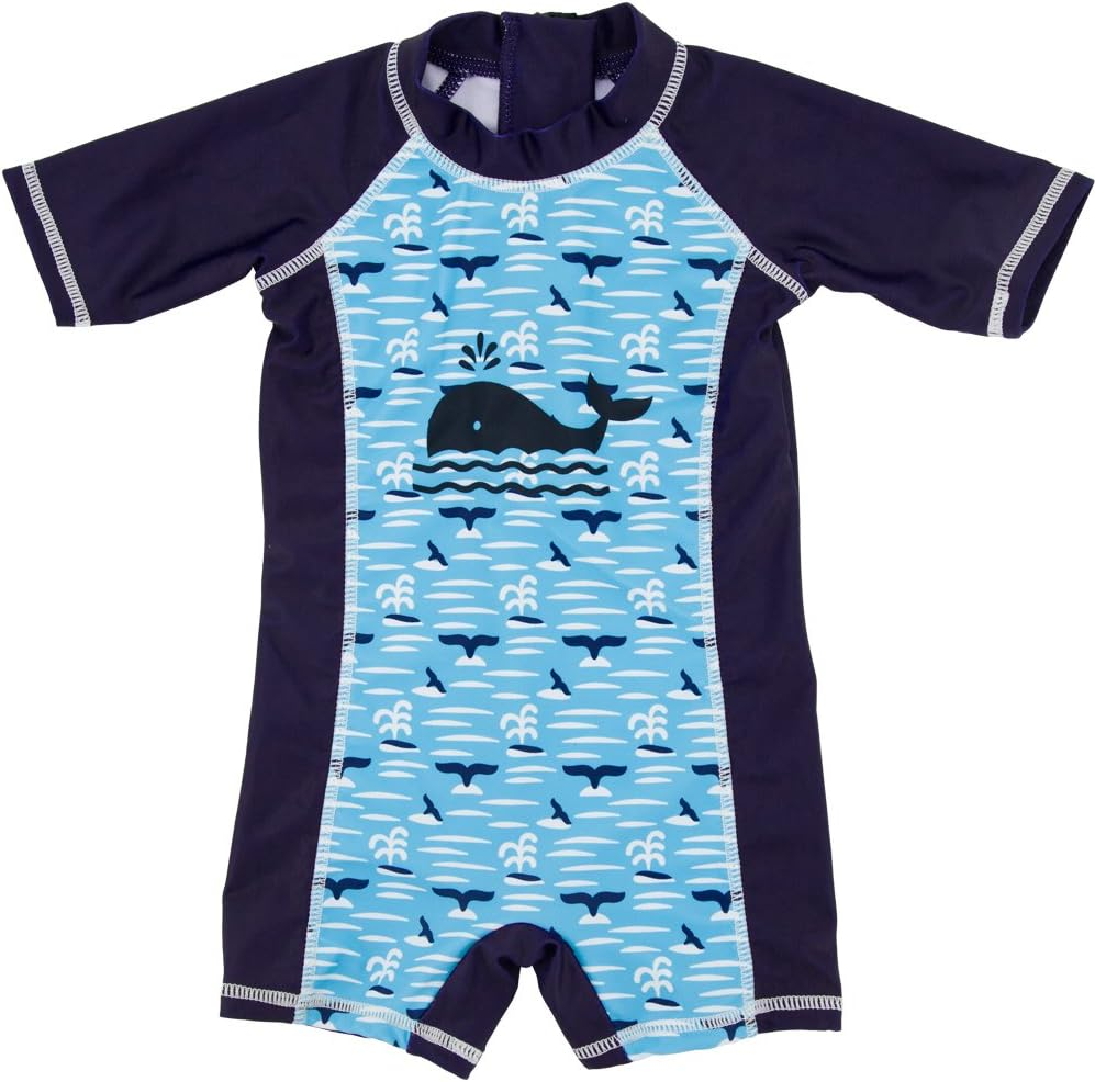 Threeh Infant Baby Boys Rashguard Swimsuit One Piece Sun Protective Swimwear BM06