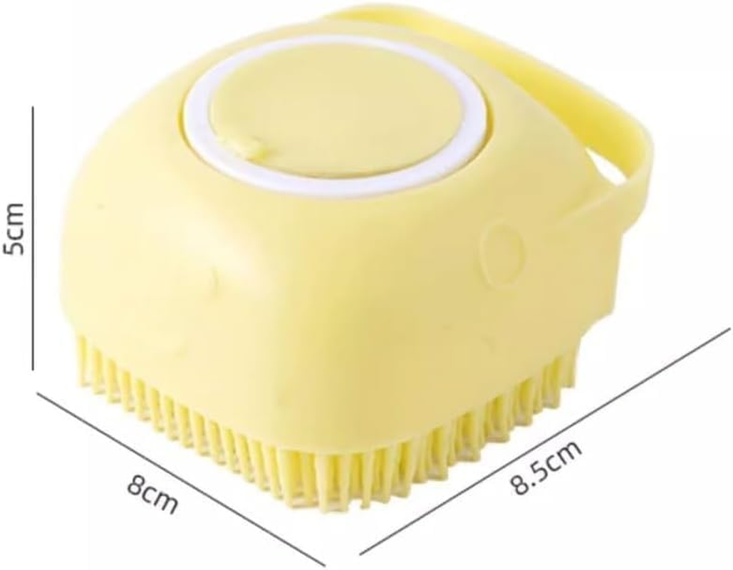 Body Scrubber with Soap Dispenser for Shower, 3 Pack Silicone Exfoliating Brushes, Soft Body Exfoliator, Bath Loofah for Women, Men and Pets, 3 Colors (Style 1, One Size) image number 5