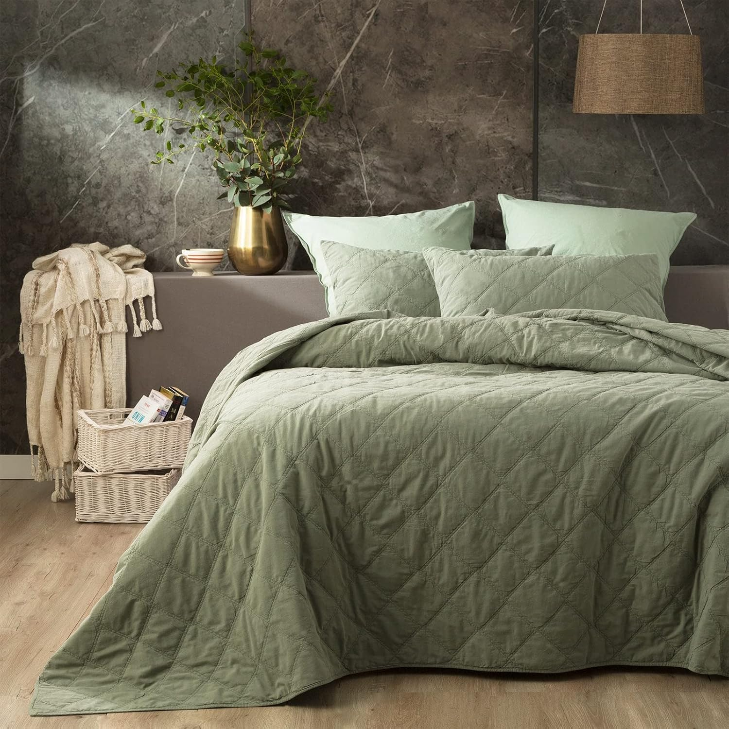 Attwood Quilted Coverlet Fern - Single/Double image number 1