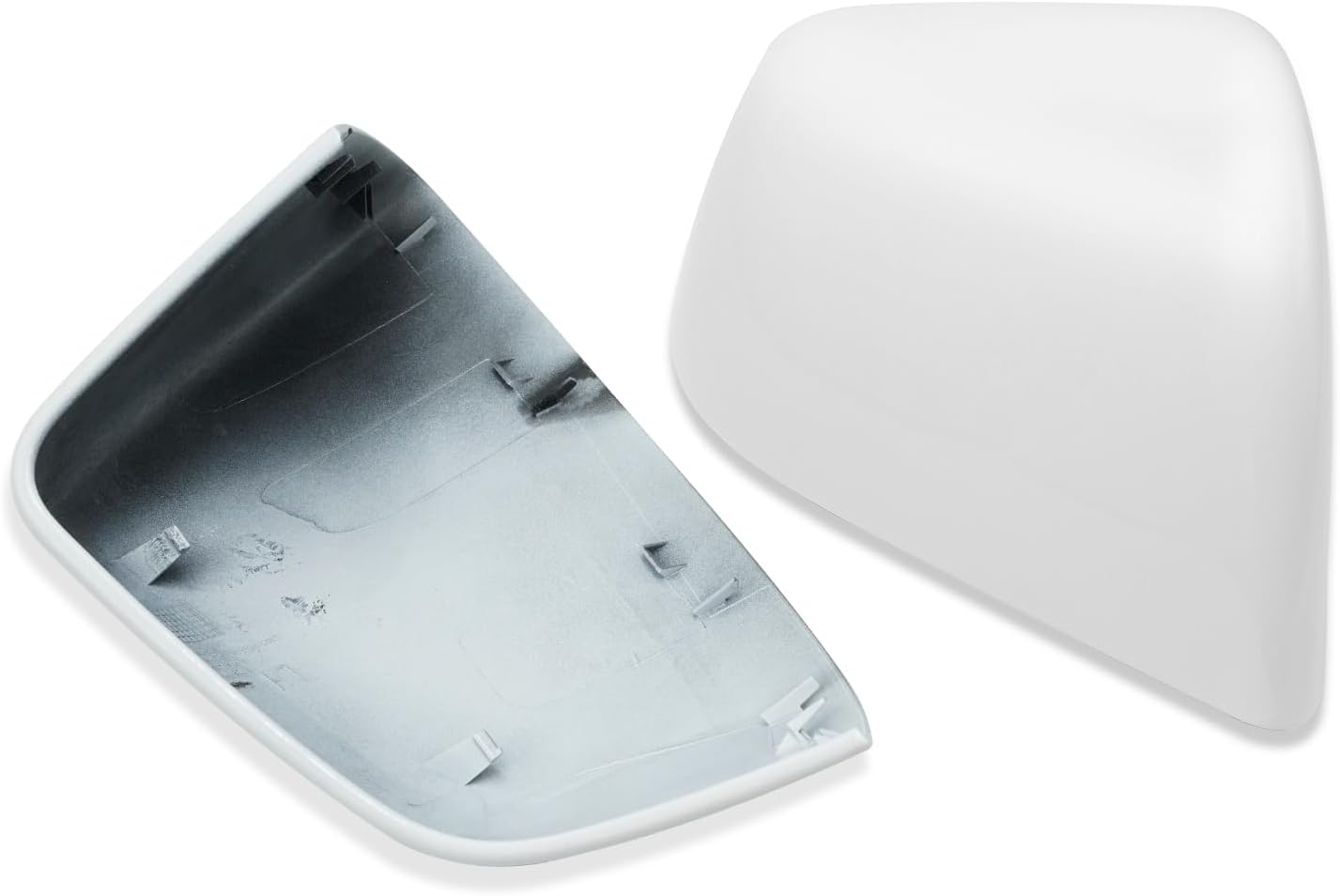 Jaronx Compatible with Tesla Model Y Mirror Caps Side Mirror Replacement 2020-2024,Left Right Rear View Mirror Cover,Side Mirror Cover Cap for Tesla Model Y Accessories (Pearl White)