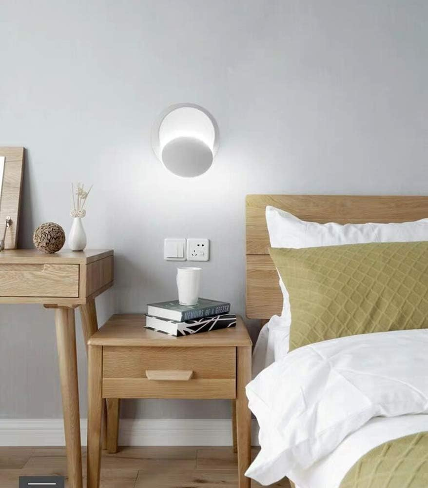 Modern Wall Light 5 W LED Wall Lamp with Adjustable Beam Angle Modern LED Ceiling Light Iron Lights Spotlight for Bedroom, Living Room, Corridor (White) image number 1