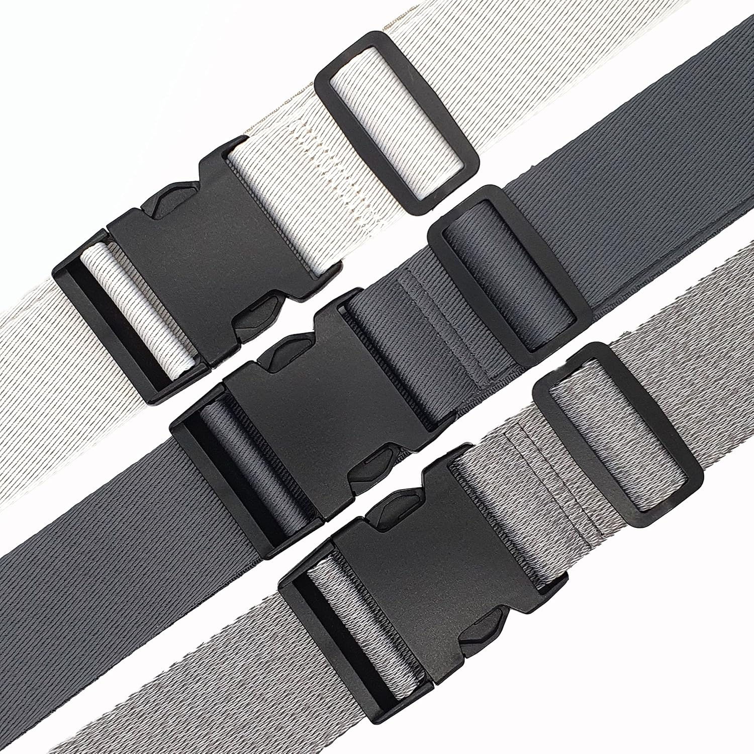 ONE K 2PCS Topper/Memory Foam Mattress Packing Straps for Moving or Storage (60" X 2", Dark Grey)