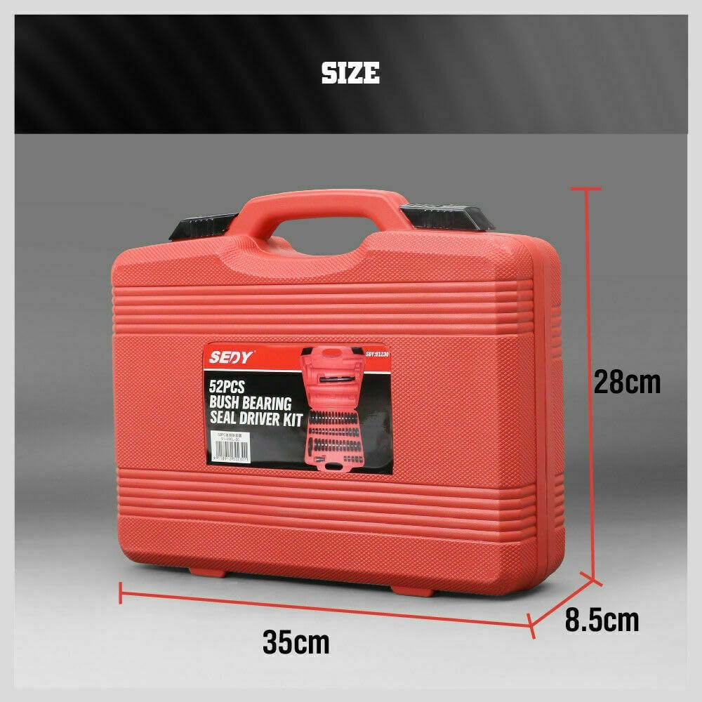 HORUSDY 52-Piece Custom Bushing Driver Set, Bearing and Seal Driver Transmission Bushing Removal Puller Bearing Press Tool Kit for Installing or Removing Wheel Bearings, image number 1