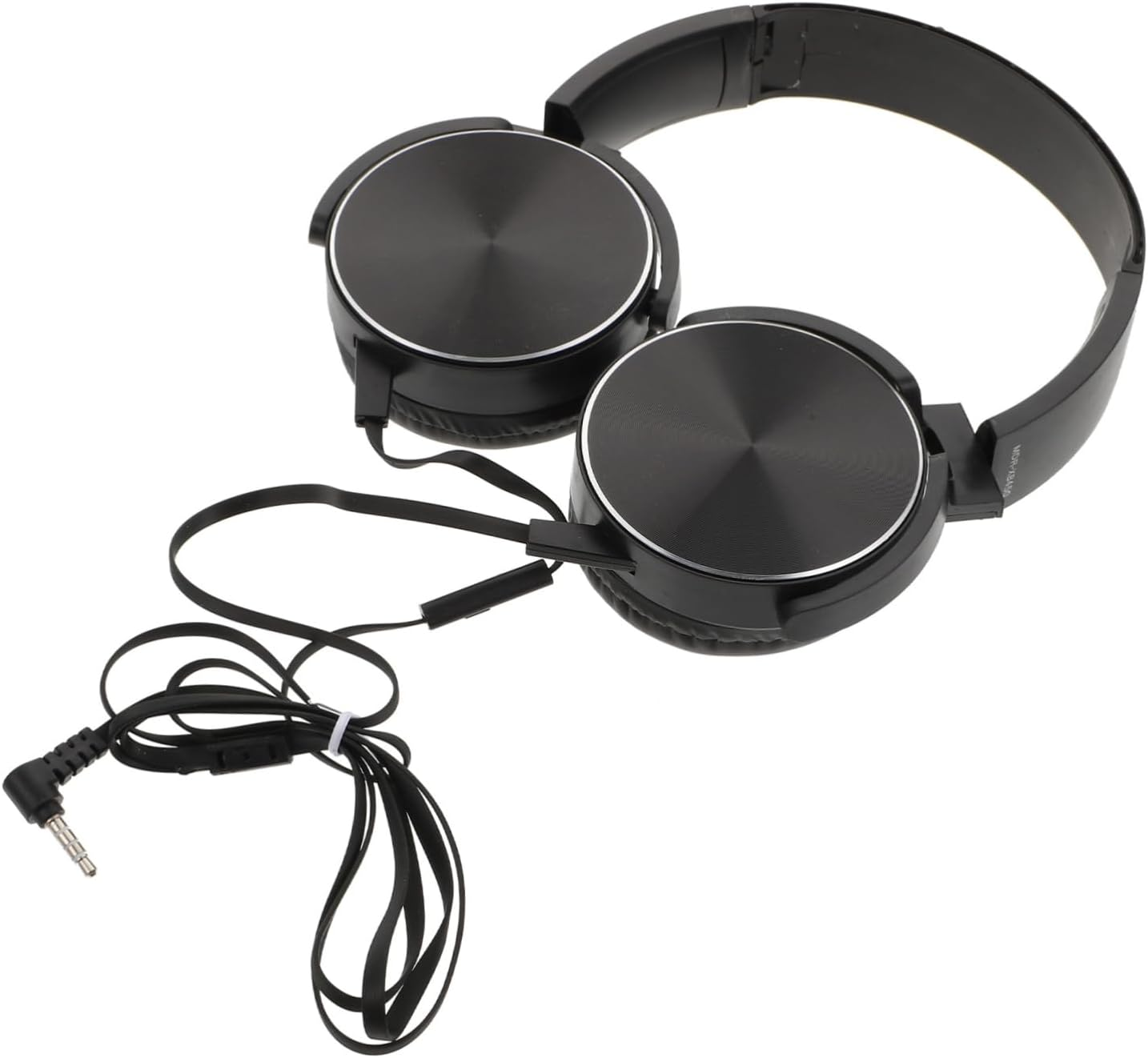 SHOWERORO Wired Headset with Microphone for Computer and Phone, Black Over-Ear Headphones for Music and Gaming, Portable Stereo Head-Mounted Headphones for Desktop and Online Communication image number 3