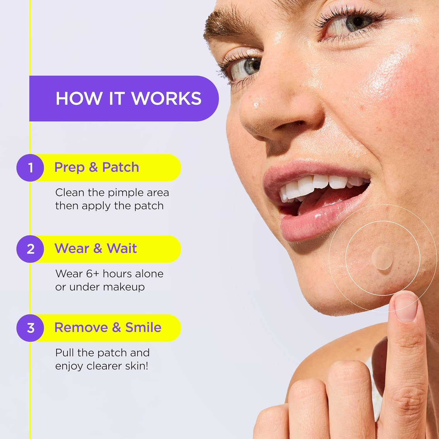 Zitsticka Invisible Pimple Patches for Face, Hydrocolloid Patches, Ultra-Thin Clear Azelaic Acid & CICA Blemish Patches, Pimple Stickers (UNDERCOVER 36 Count) image number 2