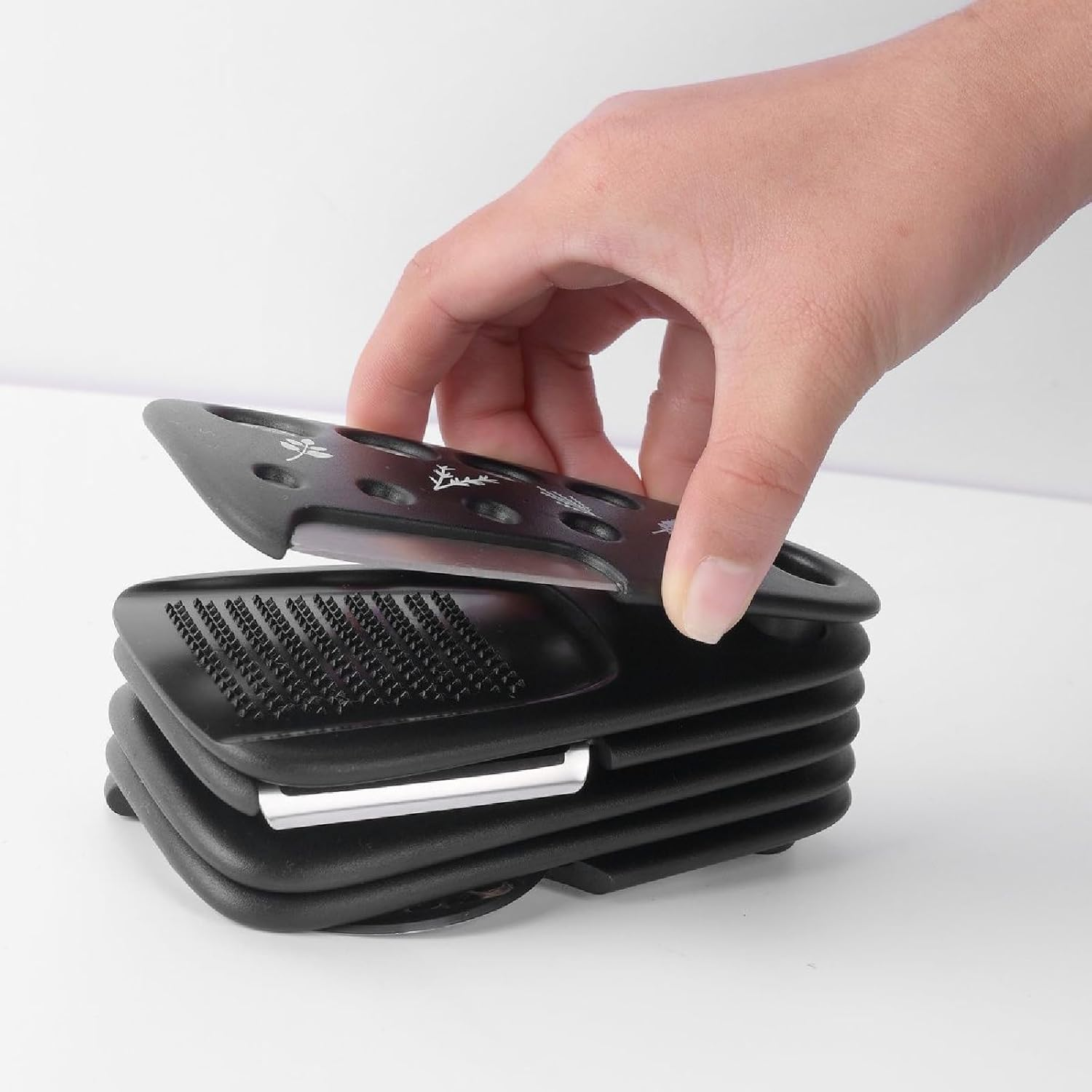 JDFHFGB 6-Piece Unique Kitchen Gadgets Set - Space Saving Stackable Cooking Tools with Grater Peeler Pizza Cutter, Essential for Home Cooks, Chefs, Men, Dad and Camping RV image number 3