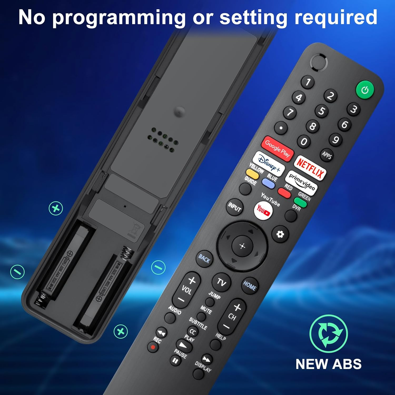 Remote Control for Sony Smart TV Replacement,Universal for Sony Bravia TV Remote Rmf-Tx520U,With Google Tv,Netflix, Disney+, Prime Video,Youtube Buttons image number 1