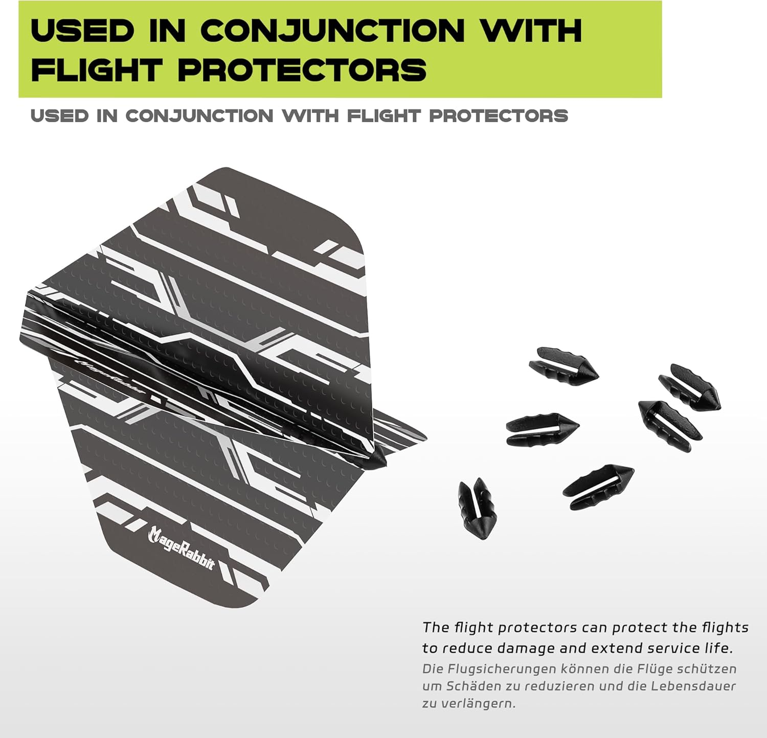 Magerabbit Plastic Tip Darts 12Pcs 18G 2Pcs Dart Flight - Soft Tip Darts 50 Extra Dart Tips and 16 Flight Protectors with 1 Wrench 12Pcs 16G 2BA Iron Dart Barrel image number 5