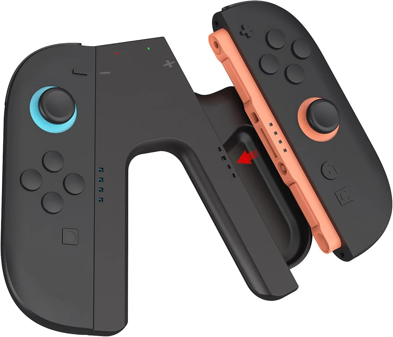 Comfort Play & Charge Grip for Switch 2 Suitable for Joy-Con 2 Charge and Play at the Same Time. Switch 2 LED Batttery Indicators Charging Grip for Joy Con 2 with USB -C