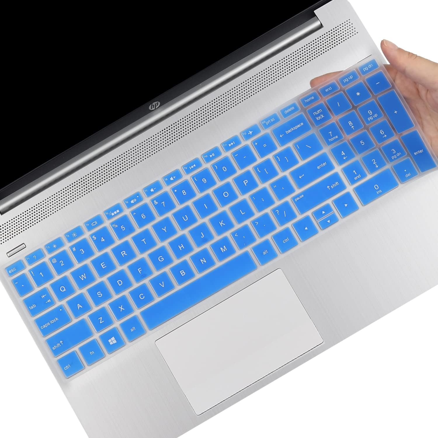 Keyboard Cover Compatible 2020 2019 17.3" HP Envy 17 Series 17M-Ae011 17M-Ae111 /17.3 Hp 17-Bs Series 17-Bs010 17-Bs020 17-Bs019 17-Bs049 /15.6" HP Envy X360 15/15.6" Pavilion 15 -White