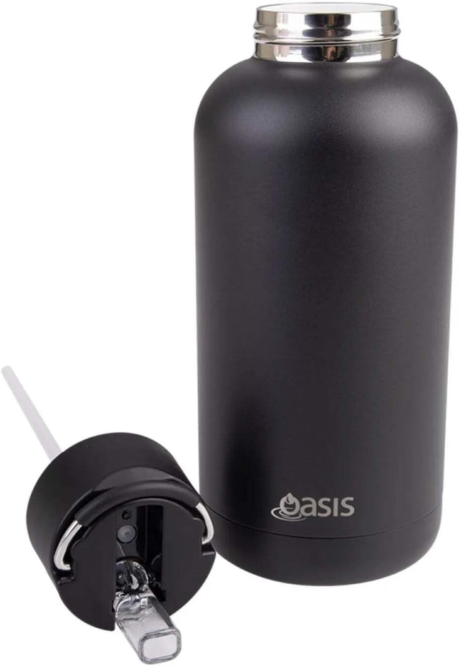 Oasis Moda Drink Water Bottle 1.5L Black Black image number 2