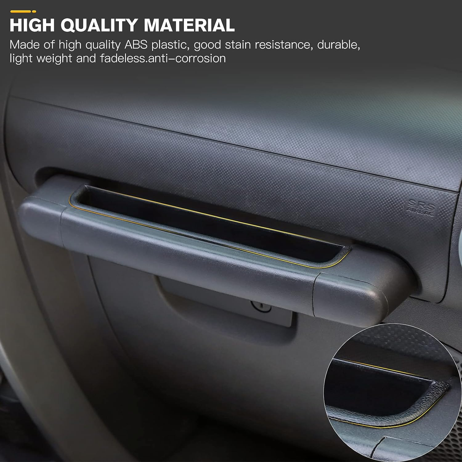 Cherocar Grab Tray Passenger Storage Box Handle Storage Box Tray Organizer Grab Accessory (For Jeep Wrangler Jk 2007-2010) image number 1