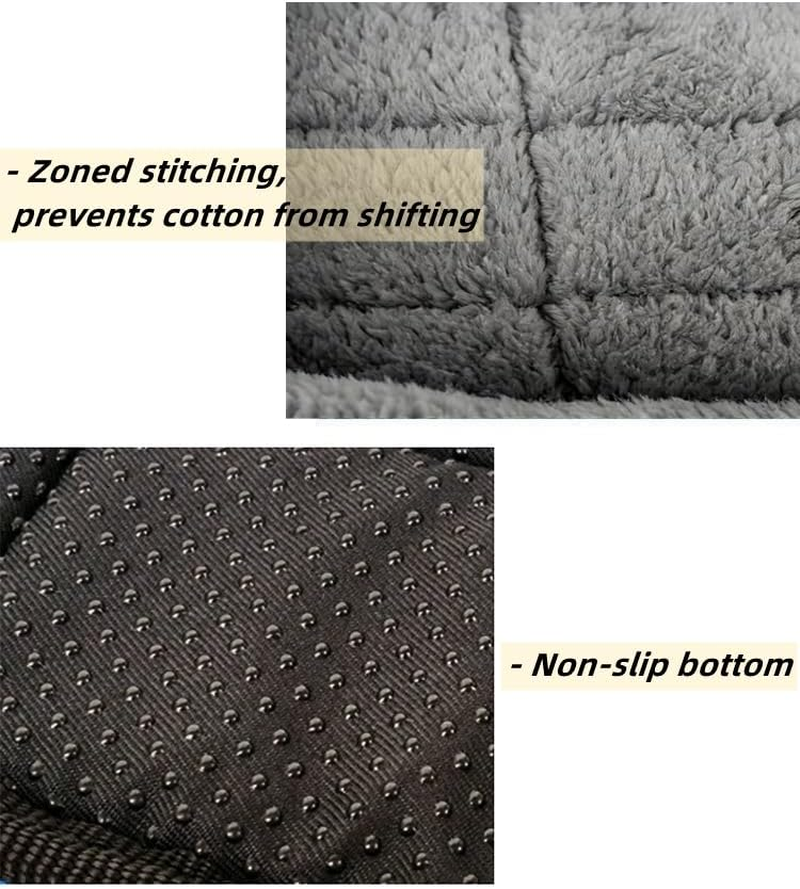 Azullanse 40 X 27 Cm Cat Bed, Dog Bed, Soft and Machine Washable, Non-Slip Base, Fits in Cages and Transport Boxes, for Small Dogs and Cats (Pink)