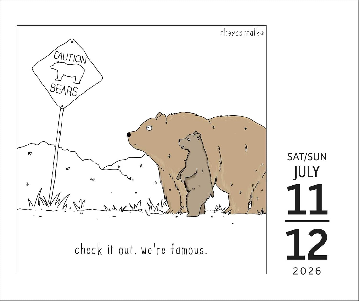 They Can Talk Comics 2026 Day-To-Day Calendar: You Gotta Smell This image number 1