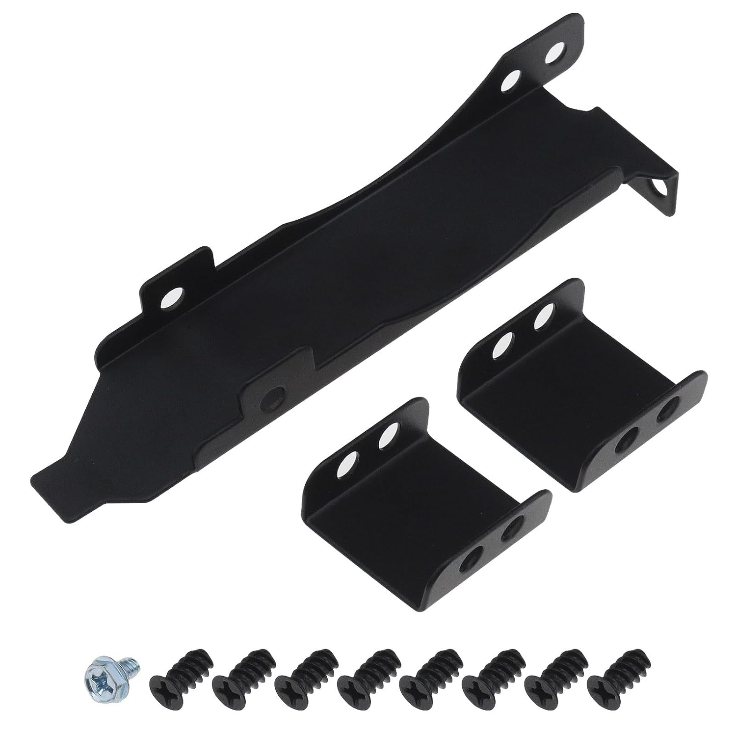 LT Easiyl 1 Set PCI Heat Sink Dual Fan Brackets Metal Graphics Card Cooling Slot Brackets for One or Two 80Mm or 90Mm Fan Mount Computer Chassis Brackets Black image number 3