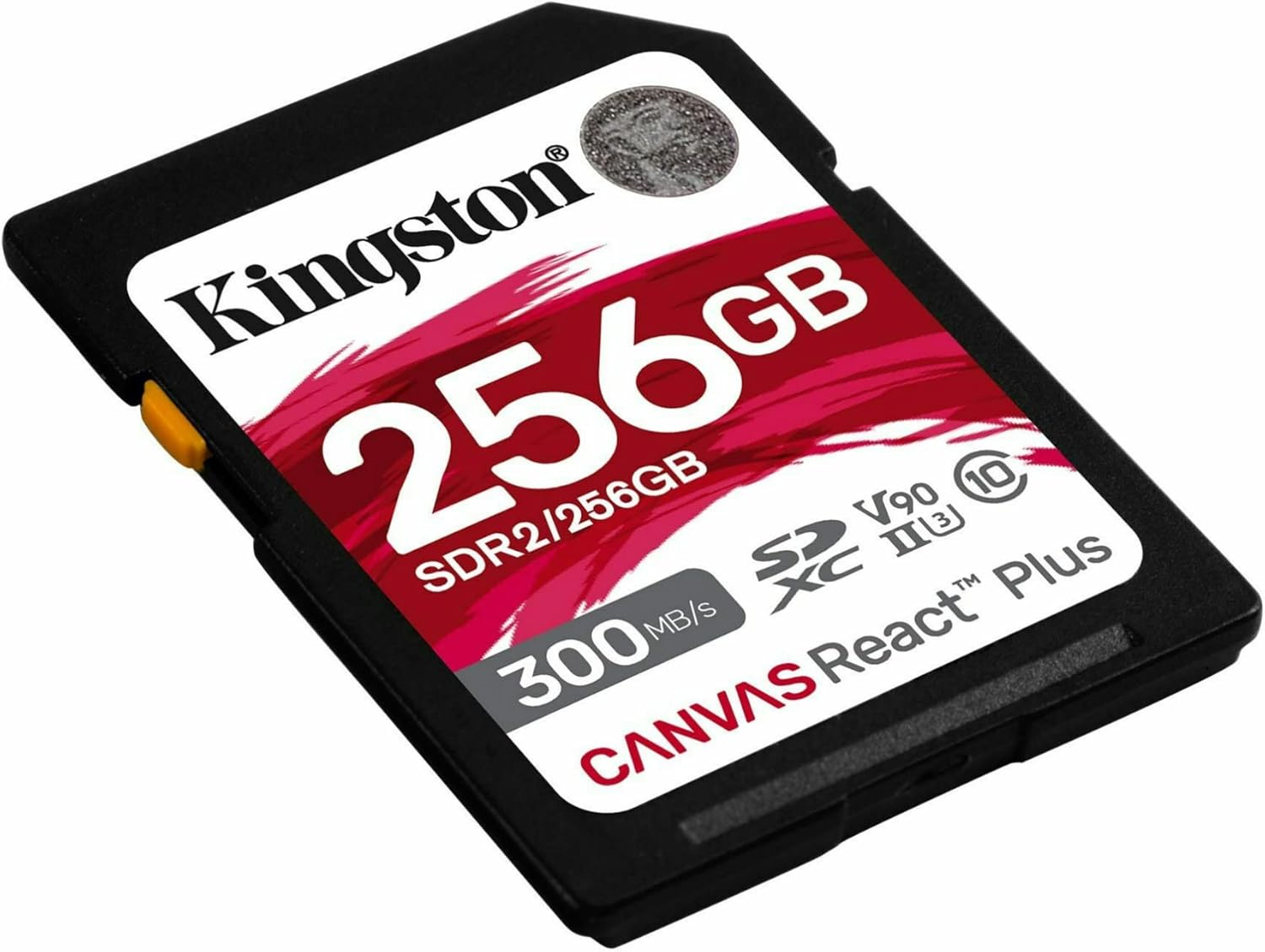Kingston 256 GB Canvas React plus SD Memory Card, Black image number 2